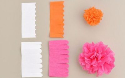 crepe paper flowers